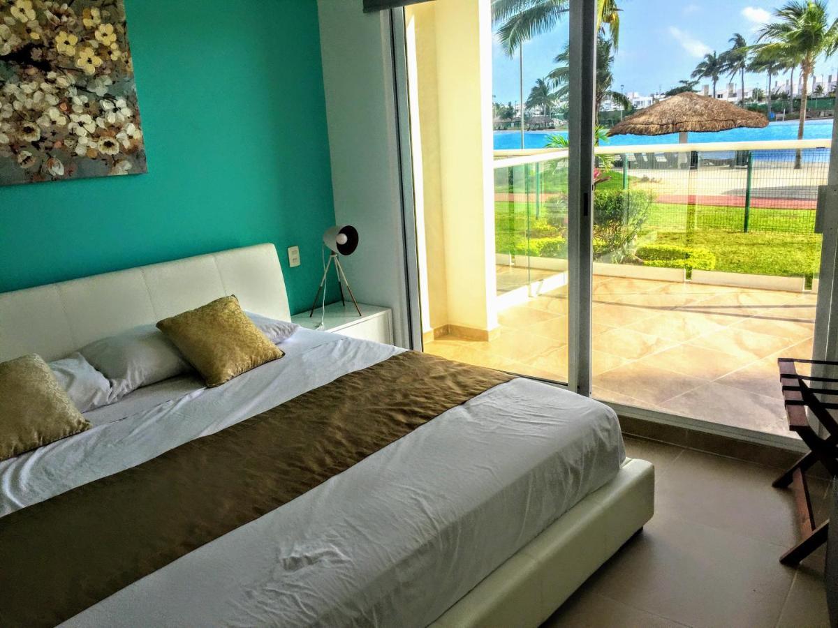 Escape Al Caribe Con Una Vista Impresionante En Pilarita'S Dream Lagoons 칸쿤 외부 사진